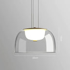 Seafoam Haven – Modern Glass Pendant LED Hanging Light Fixture