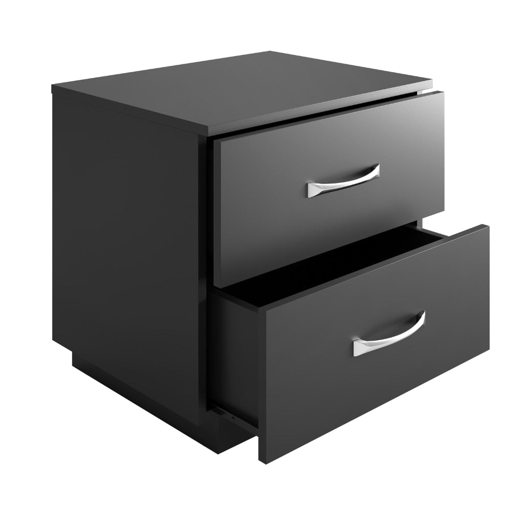 Linen Atlas - Black Nightstand Black Furniture Nightstand Small Bedside Table