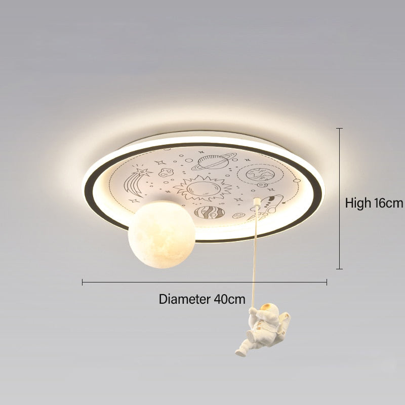 Cedar Ridge - Space Flush Mount Light Childrens Lighting
