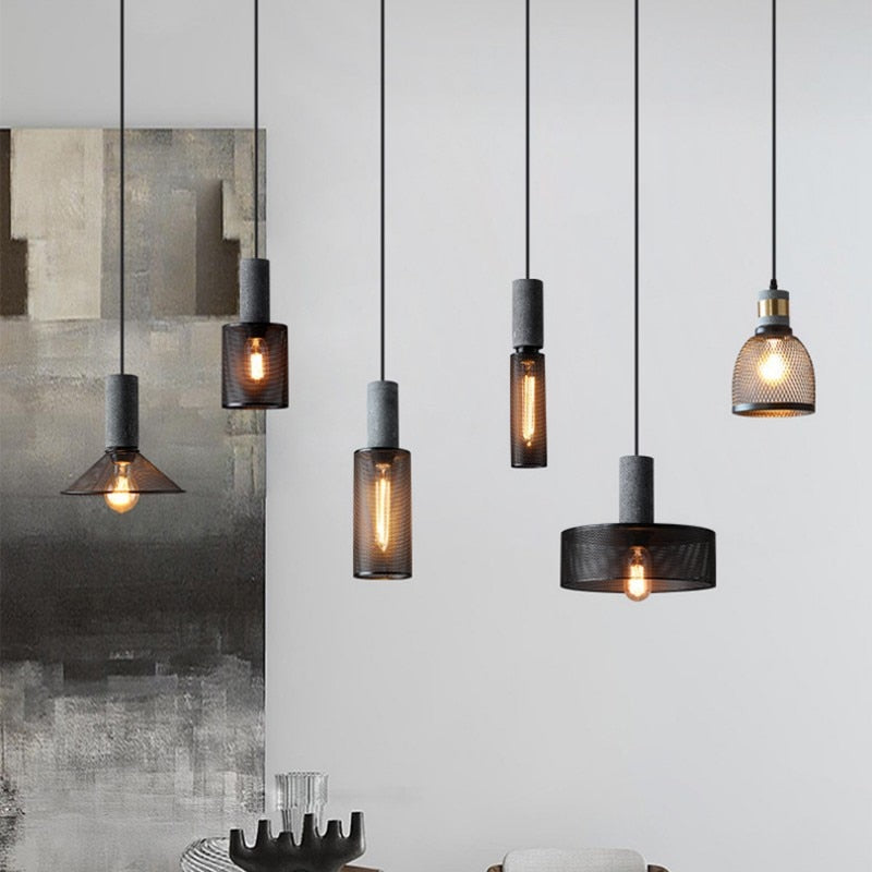 Hearth Gallery Loft Cement Pendant Lamp