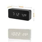 Felix - AuraBlock Wooden Digital Alarm Clock
