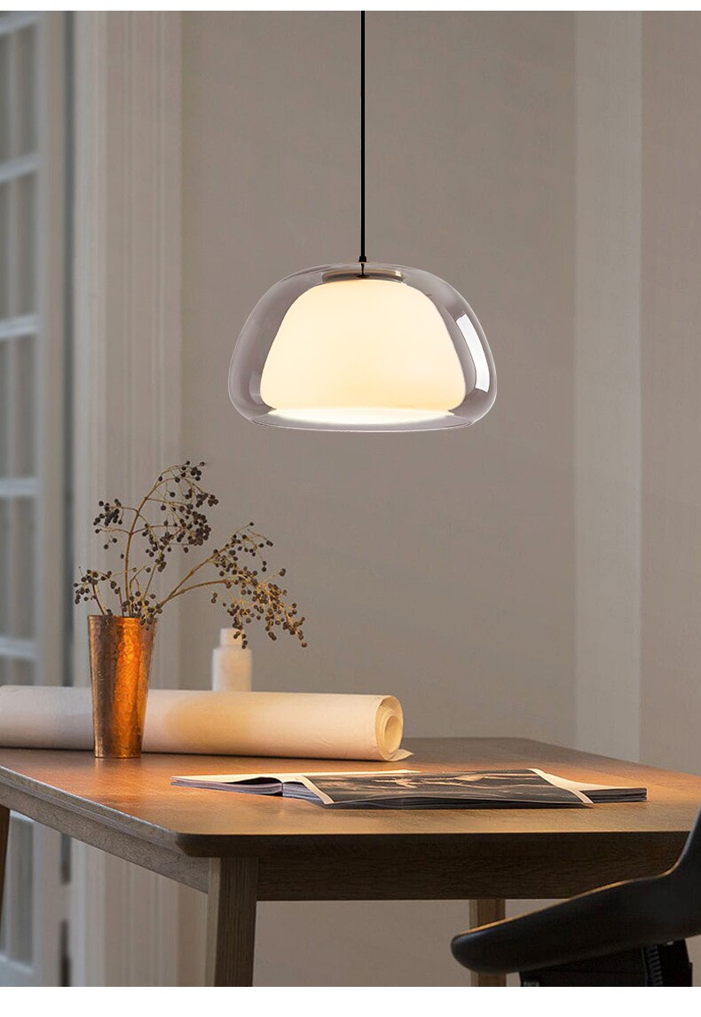 Sand Lily - Jelly Globe Pendant Light Modern Pendant Light Dome Pendant Light