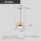 Maple Stone - Modern Nordic Glass Pendant Light