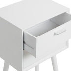 Stone Sky - Mid Century Modern Nightstand Small Bedside Table