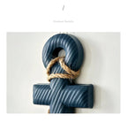 Boden - 2PCS Nautical Ship Wheel and Anchor Wall Decor