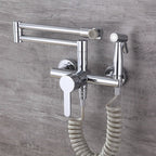 Silent Orchard - Wall Mounted Nordic Pot Filler Faucet Kitchen Faucet with Sprayer