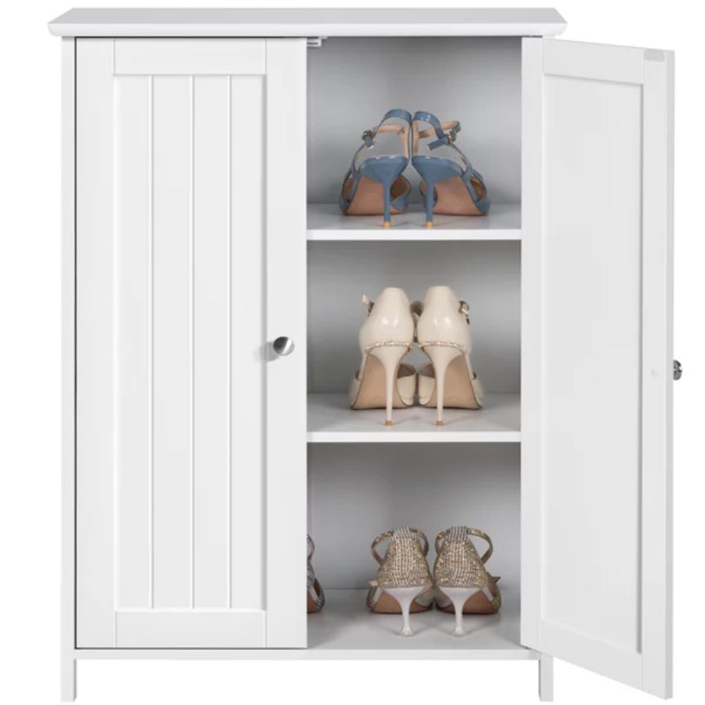 Pine Opal - Wooden Double Door Bathroom Floor Cabinet