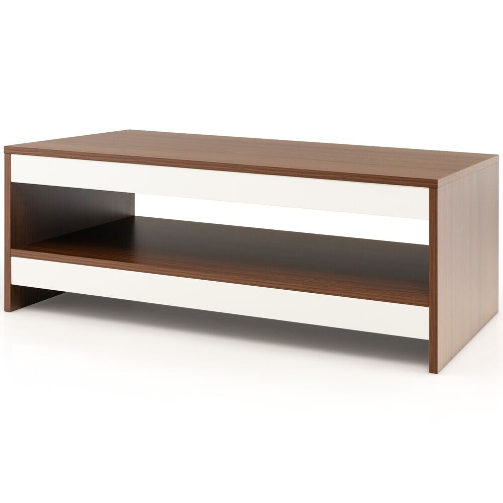 Timber Halo - Wood Coffee Table with Storage