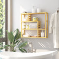 Bright Glade - Shower Shelves 3-Tier Bamboo Bathroom Wood Shelves