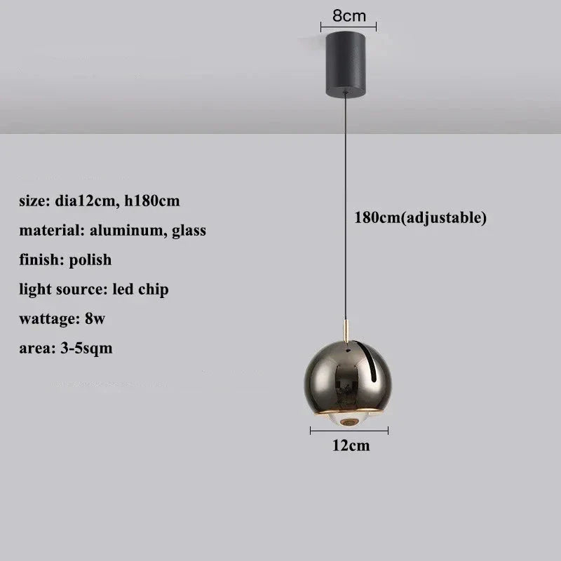 Bright Opal - Modern Adjustable LED Pendant Light