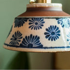 Birch Echo – Hand-Painted Ceramic Pendant Light