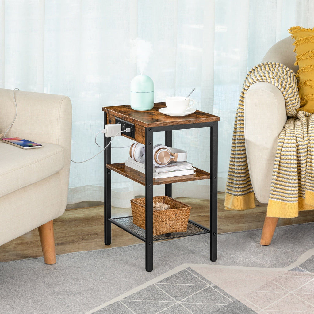 Birch Thicket - Nightstand with Charging Station Small Nightstand