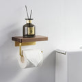 Breezy Juniper - Toilet Roll Holder Brass Wood