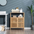 Modern River - Bamboo Wood Storage Cabinets Bathroom Cabinets