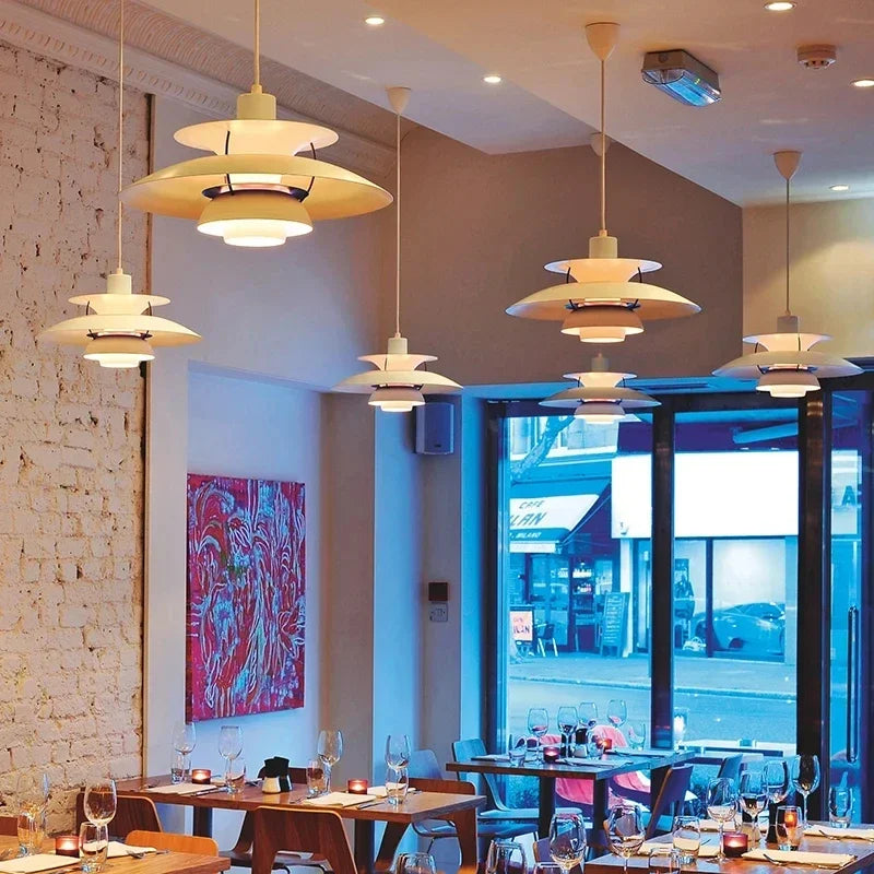 Amber Haven - Colorful Hanging Lamp Bauhaus Furniture