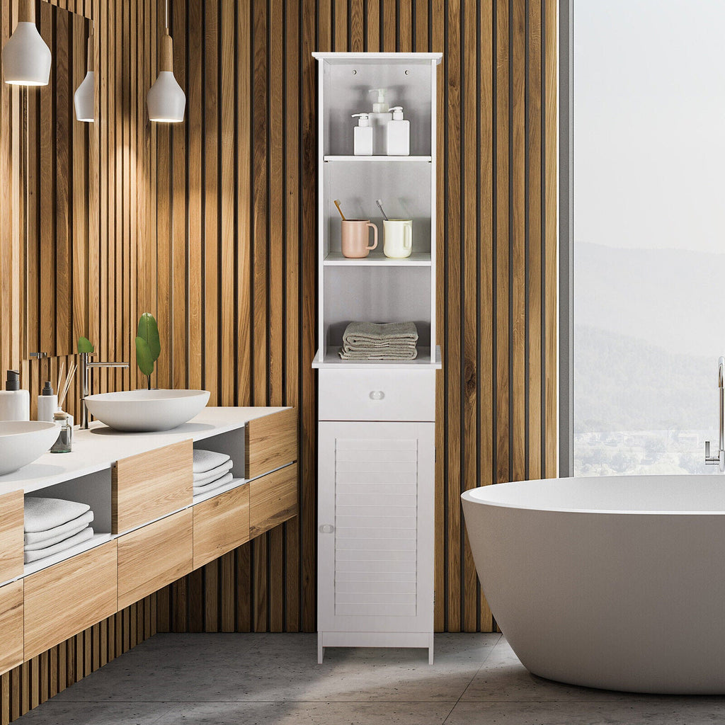 Golden Tide - Tall Bathroom Cabinets Laundry Room Cabinets