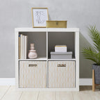 Silent Velvet - Cube Drawer Organizer Cubicle Storage Wood Shelves
