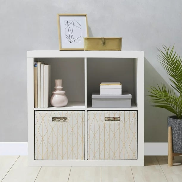 Silent Velvet - Cube Drawer Organizer Cubicle Storage Wood Shelves