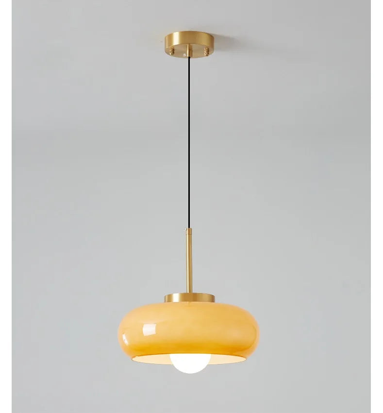Linen Orchard - Copper Pendant Light Fixtures Bauhaus Lighting