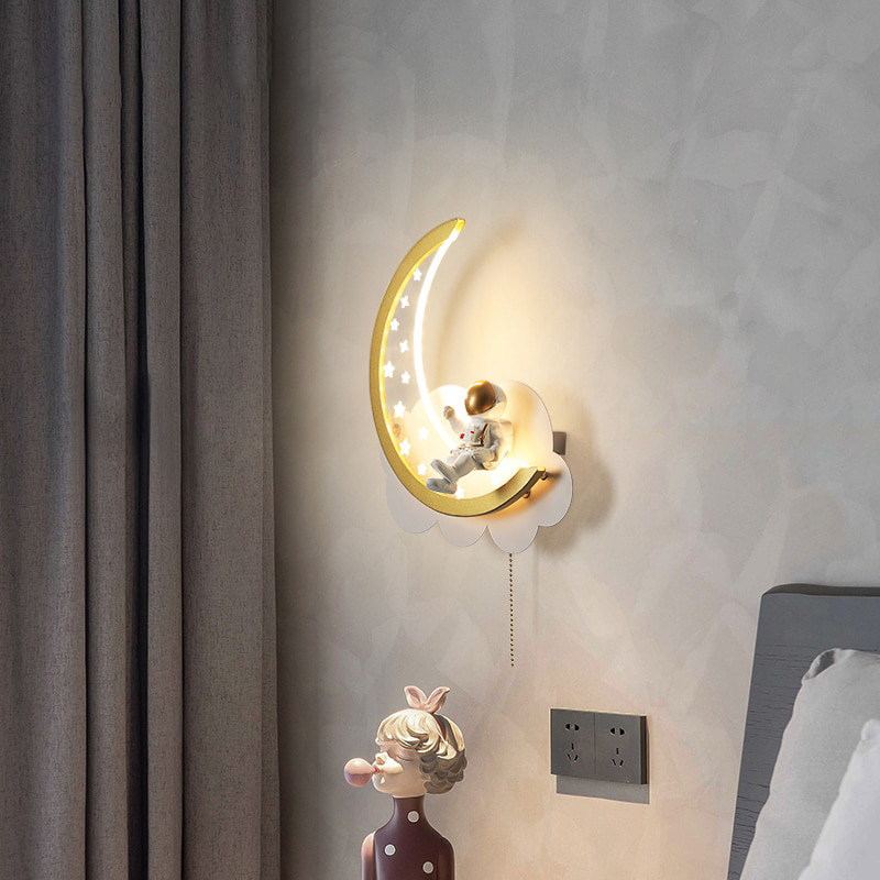 Hazel Crescent - Moon Nursery Light Fixture Childrens Lighting