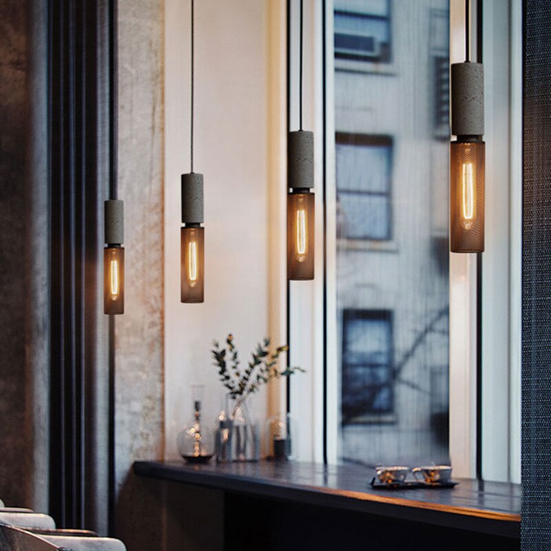 Hearth Gallery Loft Cement Pendant Lamp