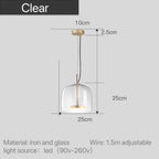 Maple Stone - Modern Nordic Glass Pendant Light