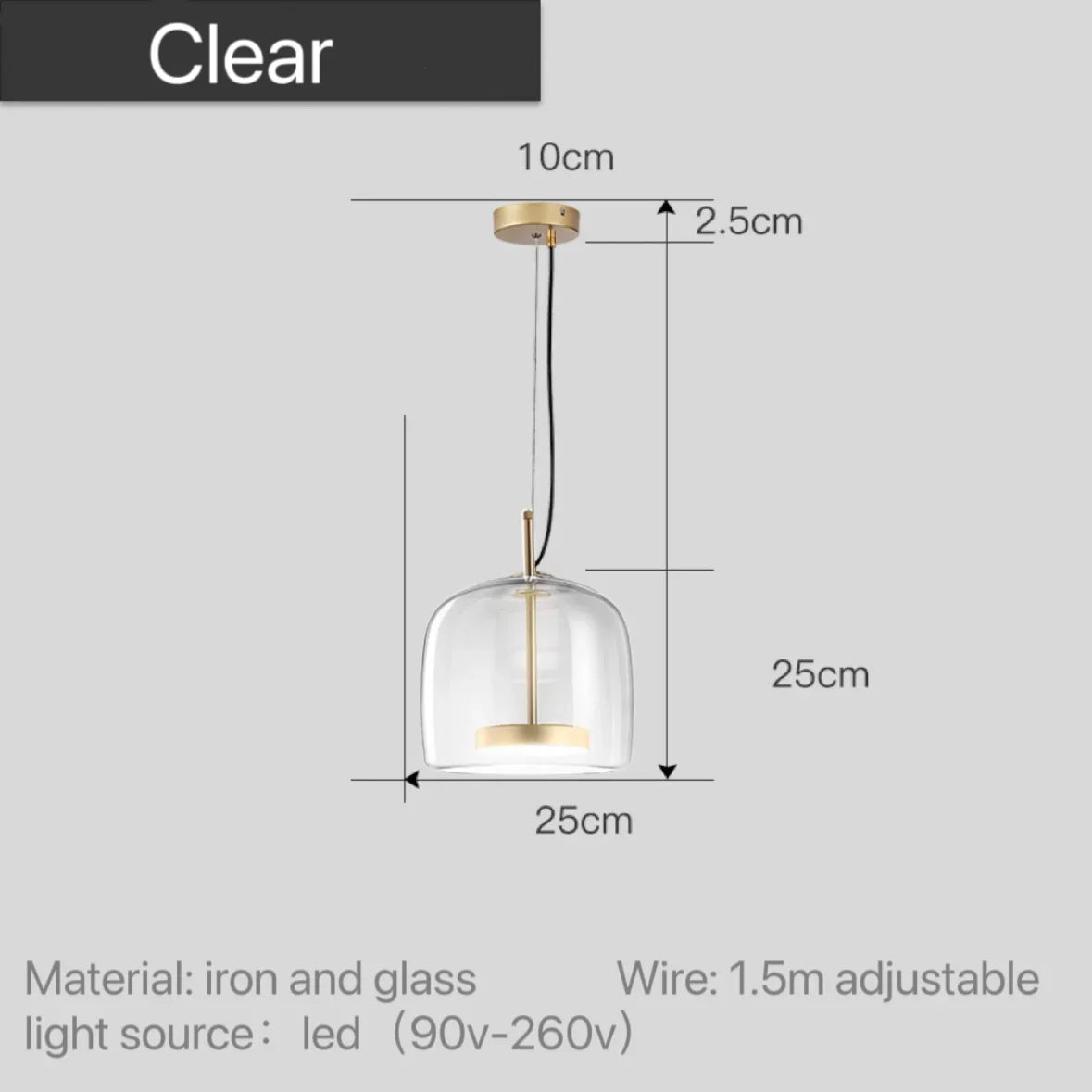 Maple Stone - Modern Nordic Glass Pendant Light