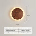 Arctic Opal Candle – Modern Walnut LED Wall Light