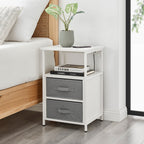 Dawn Corner - Modern 3 Drawer Nightstand with Charging Station