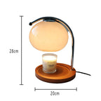 Lunar Stone - Vintage Glass Table Lamp Candle Warmer Lamp Bauhaus Furniture