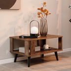 Prairie Cliff Canyon - Wood Coffee Table with Storage Square Coffee Table with Storage