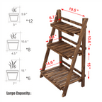 Lunar Velvet - Tiered Plant Stand Plant Shelf Indoor & Outdoor Plant Shelf Flower Stand