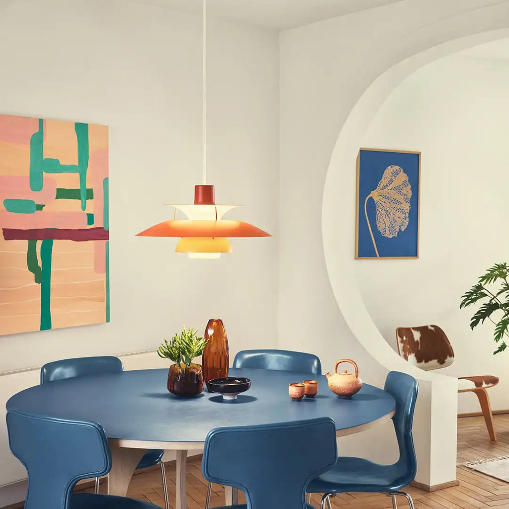 Amber Haven - Colorful Hanging Lamp Bauhaus Furniture