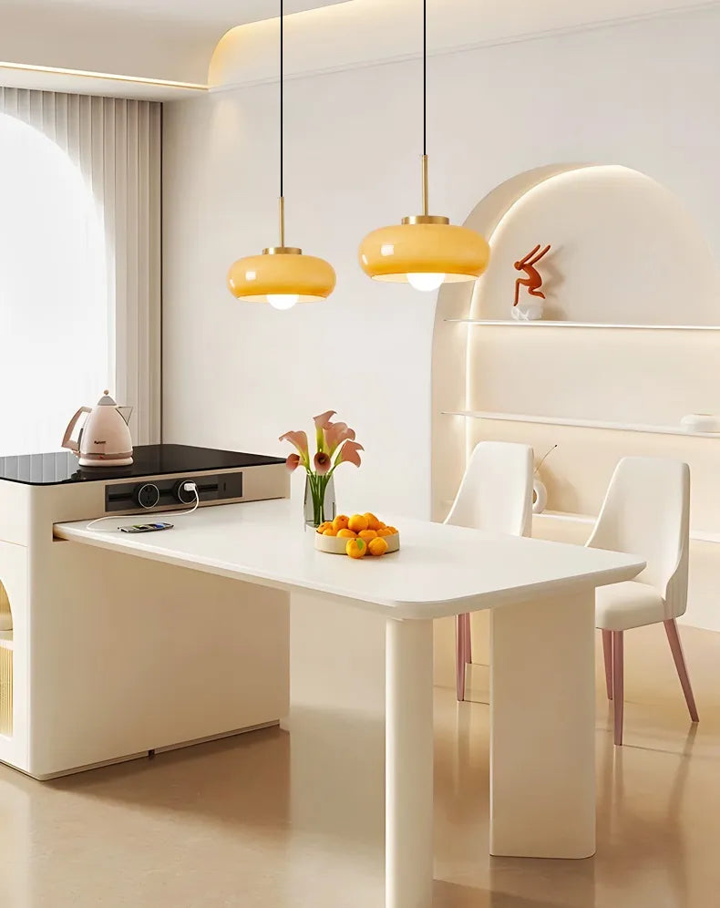 Linen Orchard - Copper Pendant Light Fixtures Bauhaus Lighting