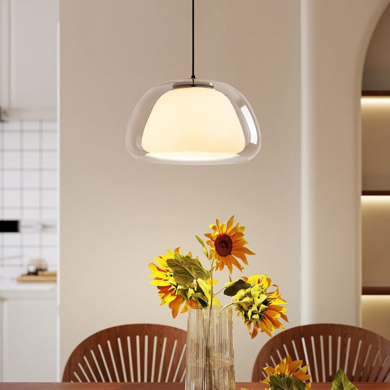 Sand Lily - Jelly Globe Pendant Light Modern Pendant Light Dome Pendant Light