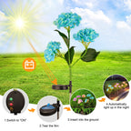 Vanta - 2Pcs Solar Hydrangea Pathway Light