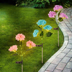 Vanta - 2Pcs Solar Hydrangea Pathway Light