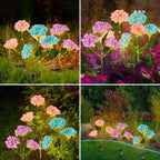 Vanta - 2Pcs Solar Hydrangea Pathway Light