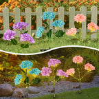 Vanta - 2Pcs Solar Hydrangea Pathway Light