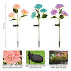 Vanta - 2Pcs Solar Hydrangea Pathway Light