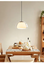 Sand Lily - Jelly Globe Pendant Light Modern Pendant Light Dome Pendant Light