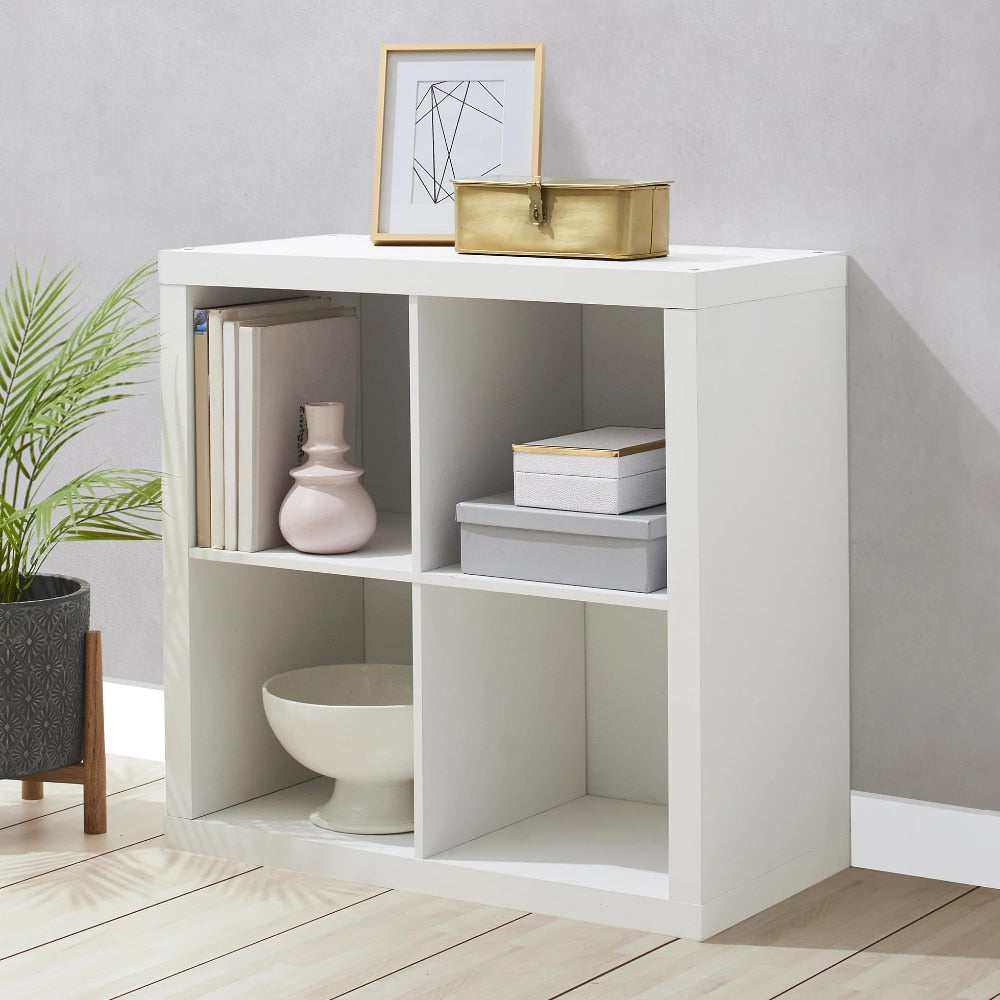 Silent Velvet - Cube Drawer Organizer Cubicle Storage Wood Shelves