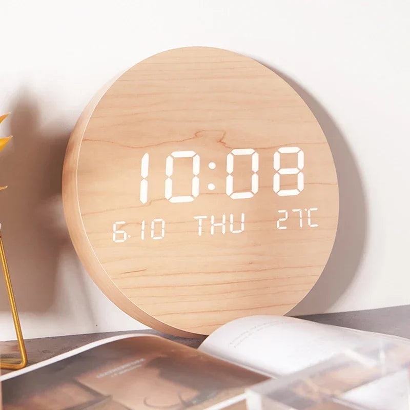 Jules - AuraSphere LED Digital Wall Clock