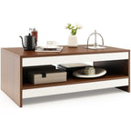 Timber Halo - Wood Coffee Table with Storage