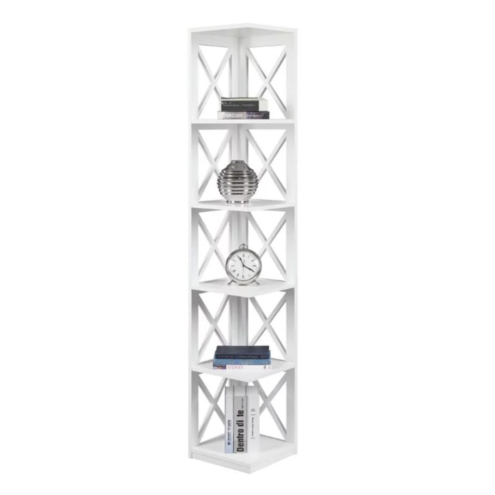 Cedar Drift - 5 Tier Corner Shelves Display Shelves Living Room Shelves