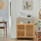 Modern River - Bamboo Wood Storage Cabinets Bathroom Cabinets