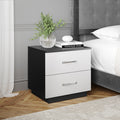 Linen Atlas - Black Nightstand Black Furniture Nightstand Small Bedside Table