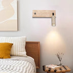 Coastal Gallery – Adjustable Travertine LED Rotating Reading Sconce