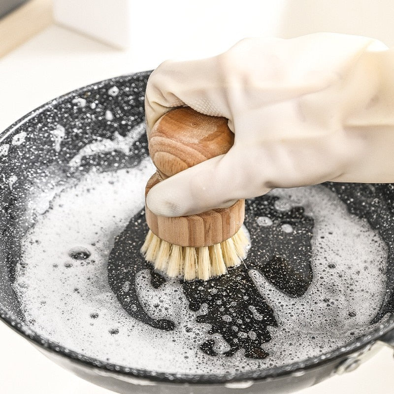 Granite River - Natural Dish Cleaning Brush Wooden Handle
