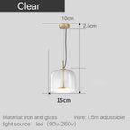 Maple Stone - Modern Nordic Glass Pendant Light
